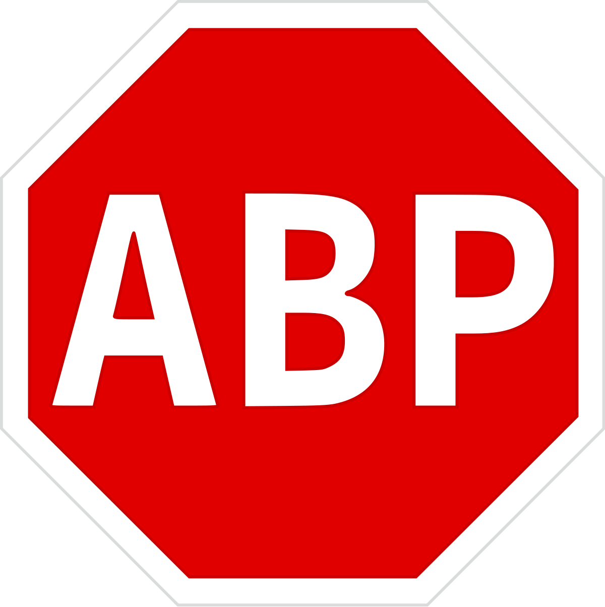Logo de l'extension AdBlock Plus