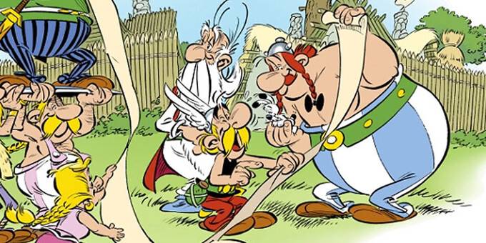 La bande dessinée d’Astérix «Le papyrus de César» de Jean-Yves Ferri et Didier Conrad