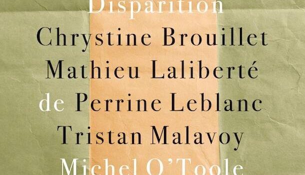 «La disparition de Michel O’Toole» aux Éditions XYZ