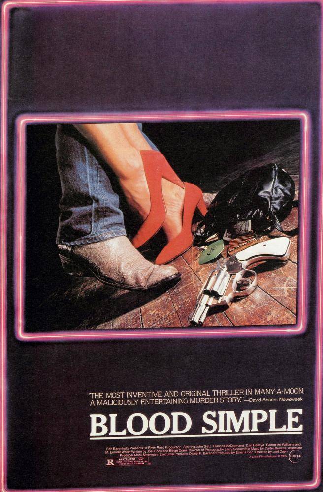 BLOOD SIMPLE, poster, 1984, (c) Circle Films