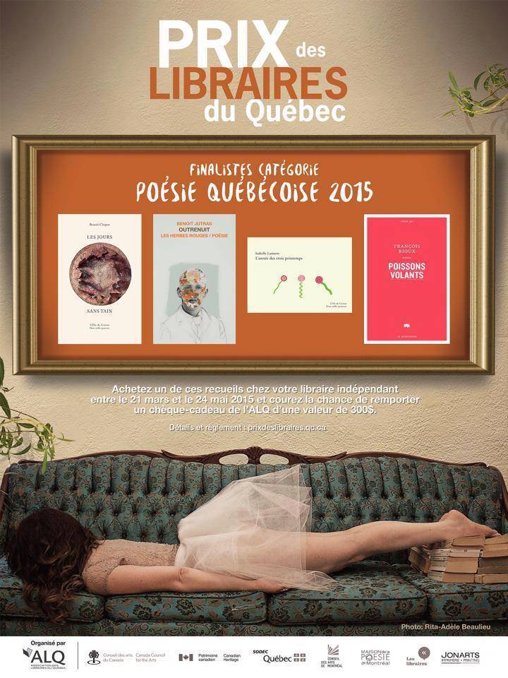Entrevue avec Carole David pour le Prix des libraires catégorie poésie québécoise 2016