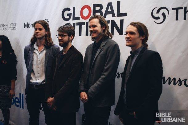 Le tapis bleu du concert-bénéfice Global Citizen 2016 au Centre Bell de Montréal
