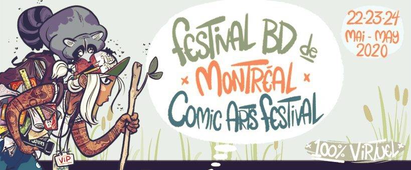 À gagner: 1  tote bag + 2 livres + 1 affiche + des cartes postales de l’édition 2020 du Festival BD de Montréal!